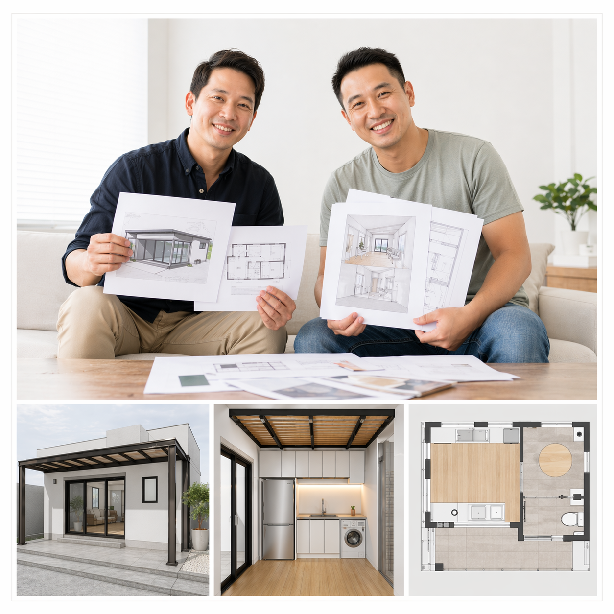 งานต่อเติมบ้านโดยทีมงานมืออาชีพ