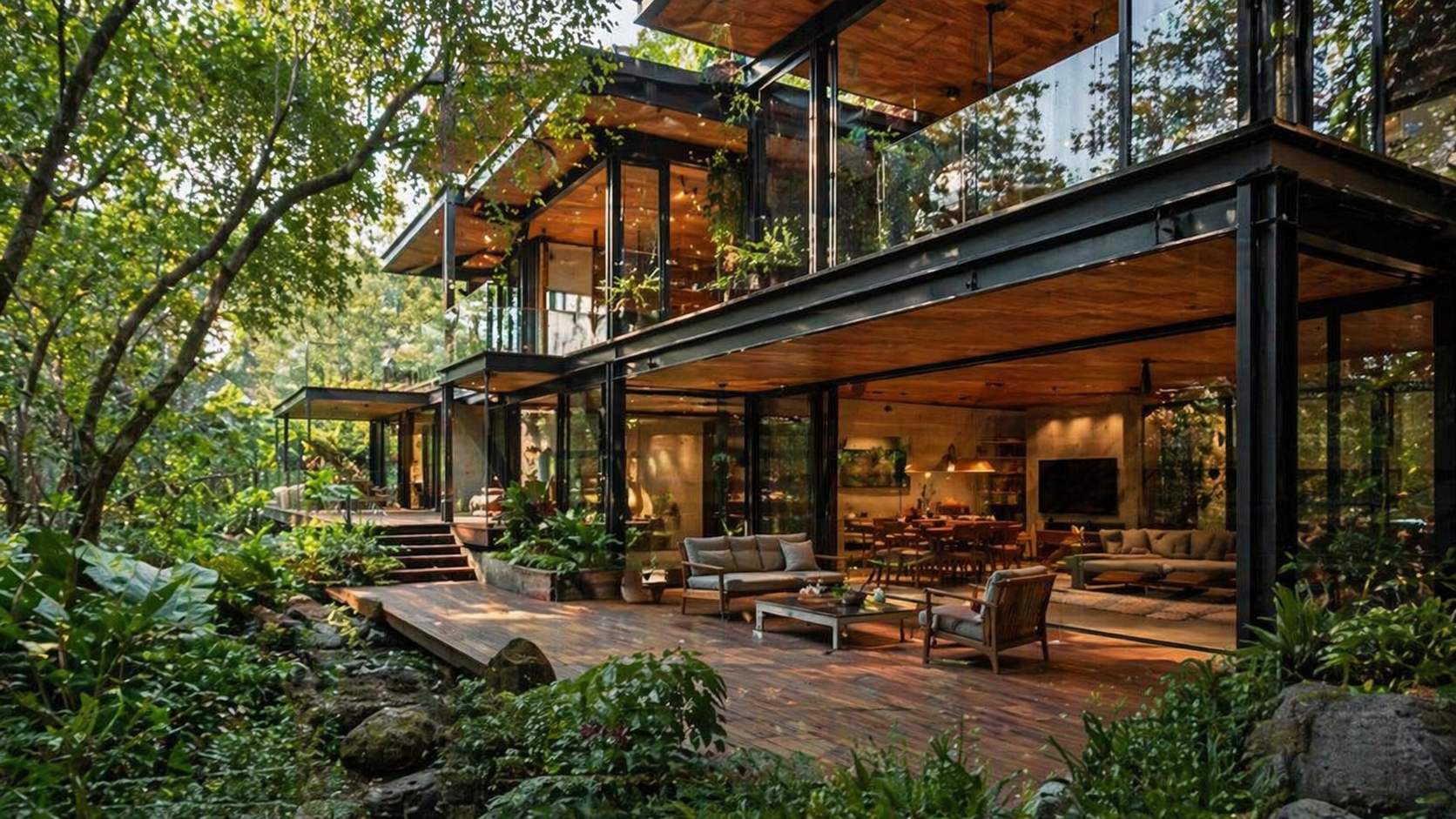 กันสาดเหล็กหน้าร้าน